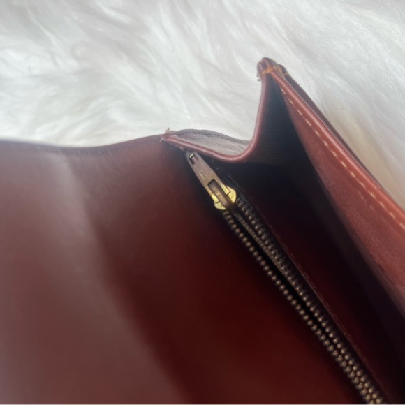 Coach Vintage Multi Functional Key Holder Coin Change Purse Brown Tan Full Grain - Picture 4 of 9